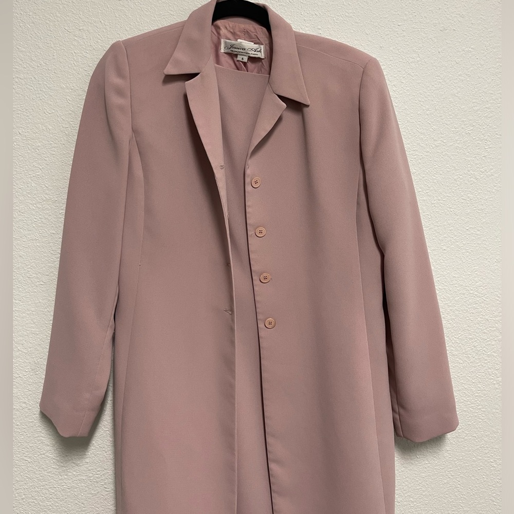 Pink suit dress with jacket